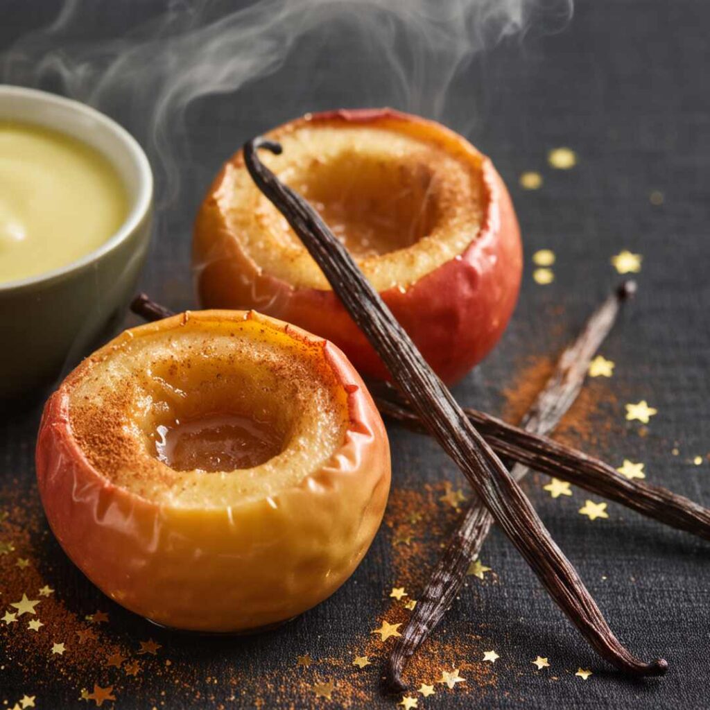 Bratapfel mit Vanillesoße