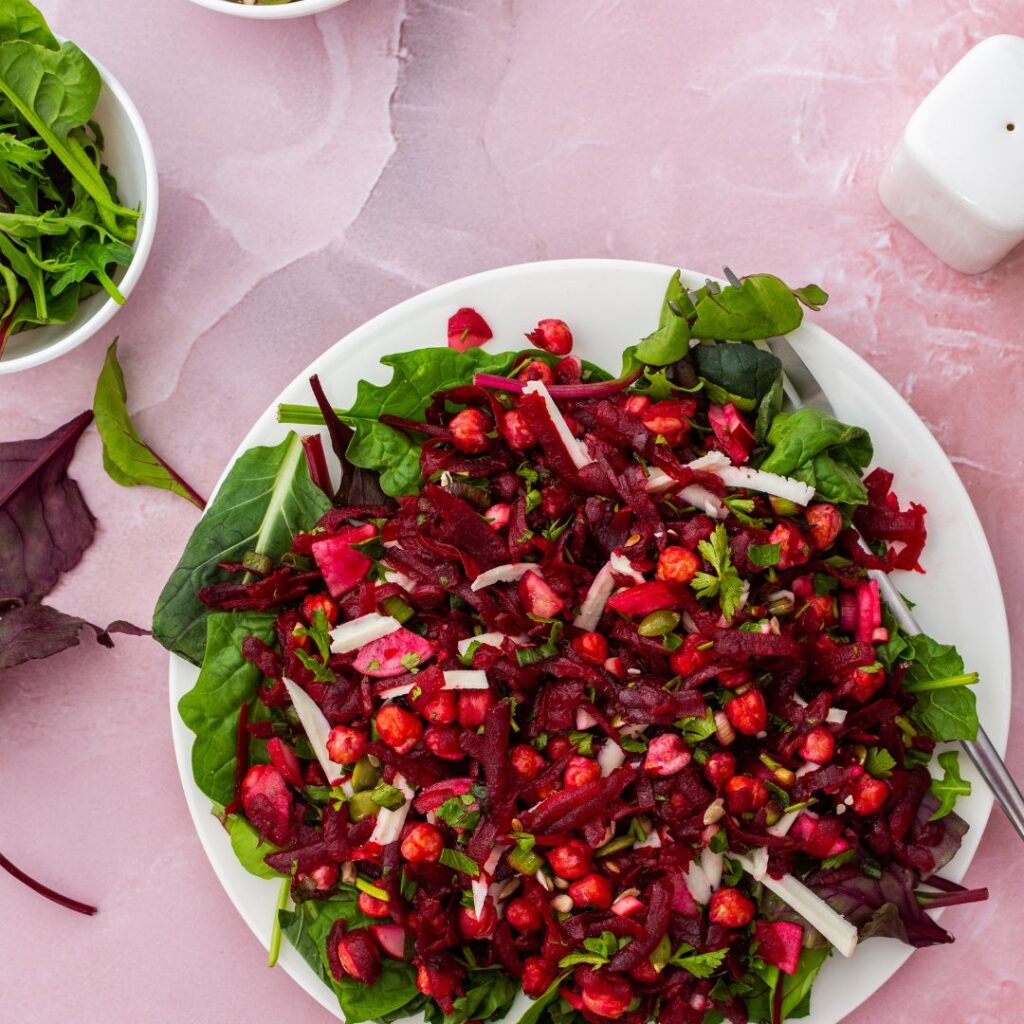 Rote Rüben Spinat Salat